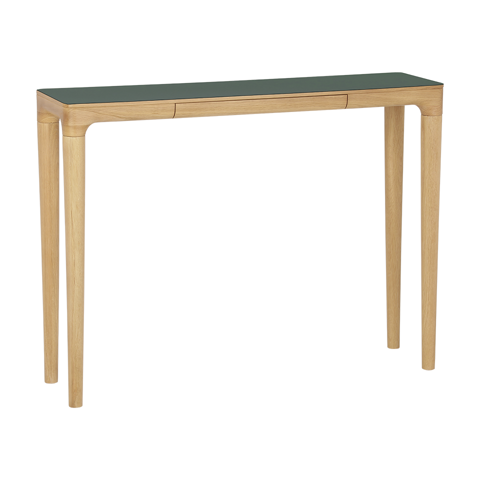 Table console Umage 5669 Heart'n'Soul en chêne/vert mousse