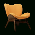 Umage 5700C701-06 A Conversation Piece Lounge Chair, Low in Dark Oak and Tangerine