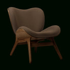 Umage 5700C701-10 A Conversation Piece Lounge Chair, Low in Dark Oak and Mocca