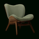 Umage 5700C701-12 A Conversation Piece Lounge Chair, Low in Dark Oak and Morning Meadows