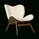 Umage 5700C5501-7 A Conversation Piece Lounge Chair, Low in Dark Oak and Teddy White