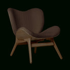 Umage 5700C5501-8 A Conversation Piece Lounge Chair, Low in Dark Oak and Teddy Brown