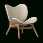 Umage 5700C701-02 A Conversation Piece Lounge Chair, Low in Dark Oak and White Sands