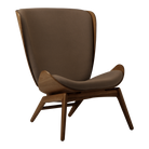 Umage 5701C702-10 The Reader Wing Chair in Dark Oak with Mocca