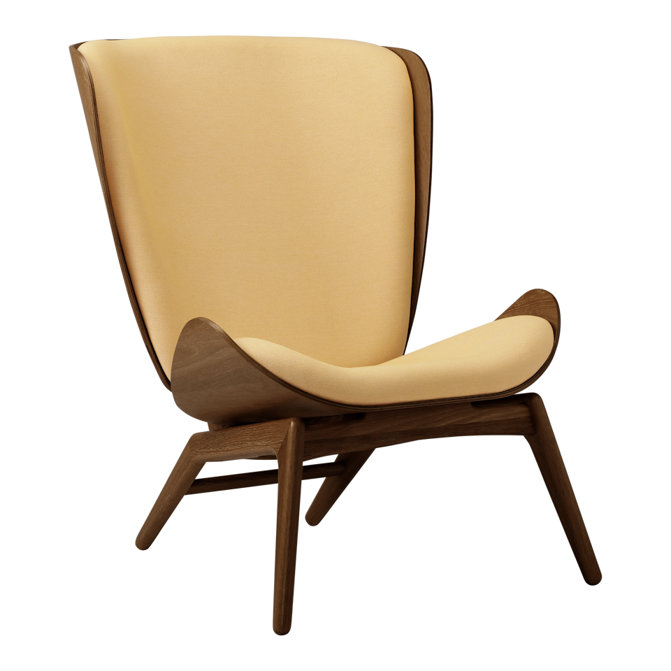 Umage 5701C702-11 The Reader Wing Chair in Dark Oak with Summer Shine