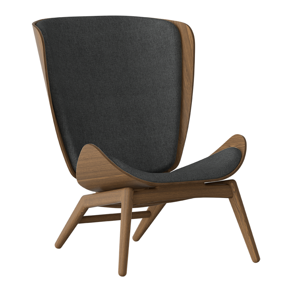 Umage 5701C702-04 The Reader Wing Chair in Dark Oak with Shadow