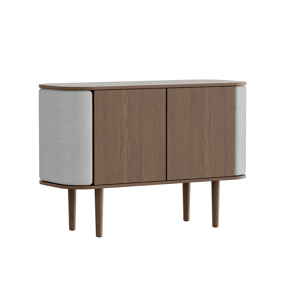Umage 5774C711-03 Treasures 2-door Cabinet in Dark Oak with Sterling