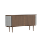 Umage 5775C711-03 Treasures 3-door Cabinet in Dark Oak with Sterling