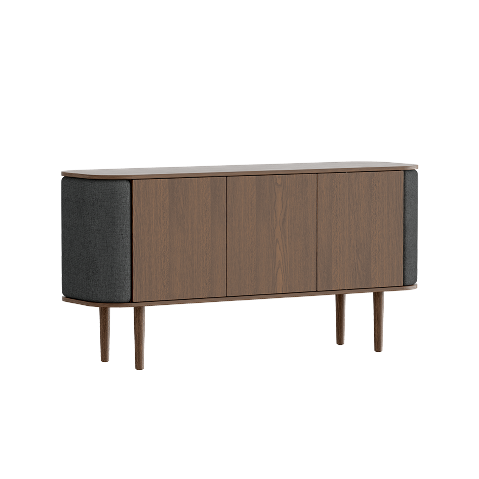 Umage 5775C711-04 Treasures 3-door Cabinet in Dark Oak with Shadow