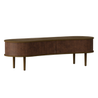 Umage 5801C5601-6 Audacious TV Bench in Dark Oak with Hazelnut doors