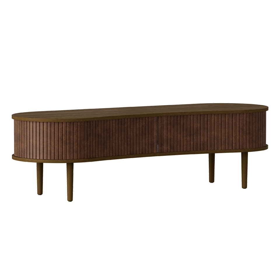 Umage 5801C5601-6 Audacious TV Bench in Dark Oak with Hazelnut doors