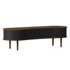 Umage 5801C5601-7 Audacious TV Bench in Dark Oak with Charcoal doors