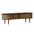 Umage 5801C707-01 Audacious TV Bench in Dark Oak with Sugar Brown doors