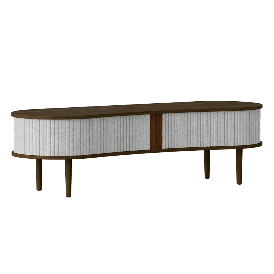 Umage 5801C707-03 Audacious TV Bench in Dark Oak with Sterling doors