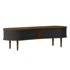 Umage 5801C707-04 Audacious TV Bench in Dark Oak with Shadow doors