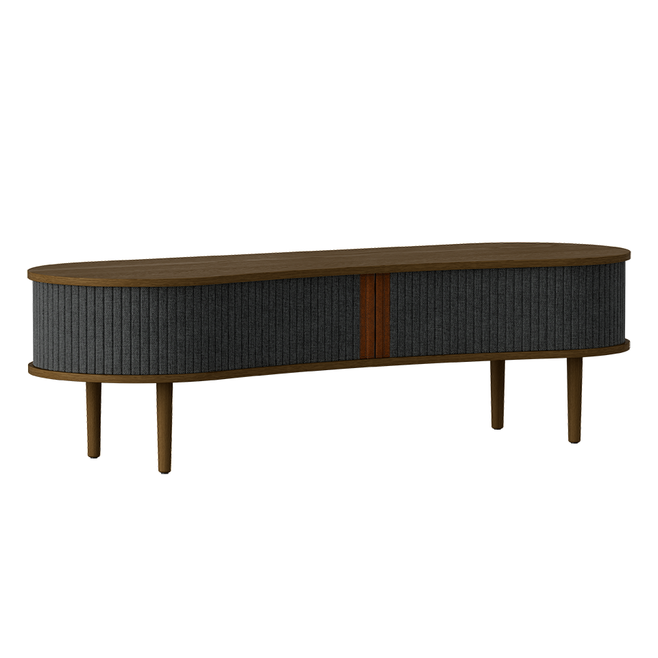 Umage 5801C707-04 Audacious TV Bench in Dark Oak with Shadow doors