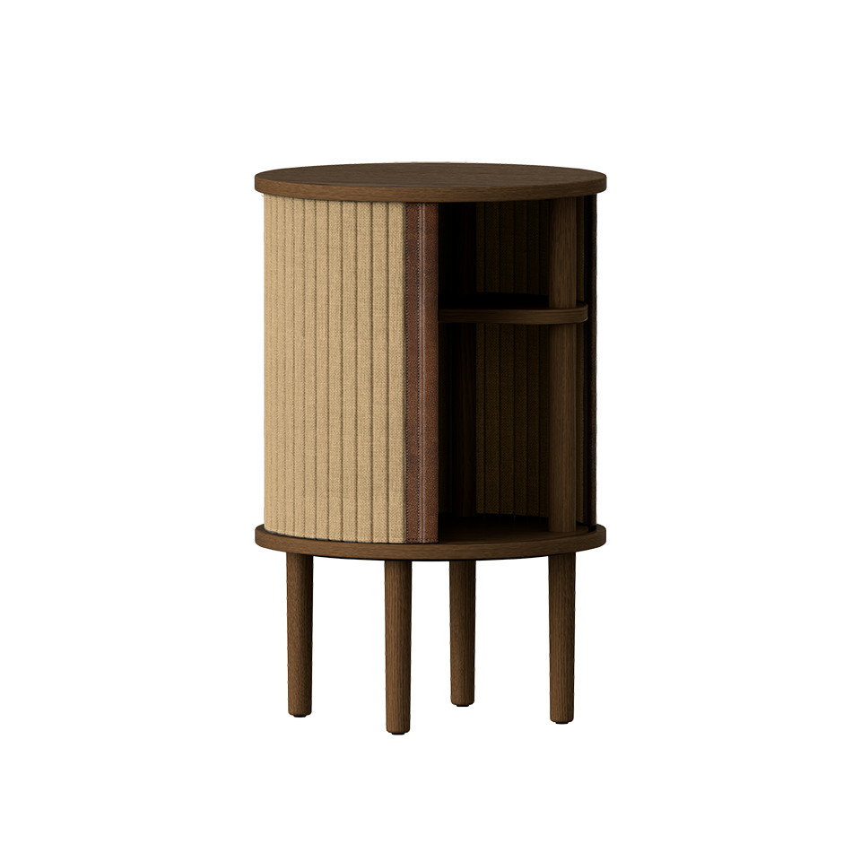 Umage 5803C708-01 Audacious Side Table in Dark Oak with Sugar Brown doors