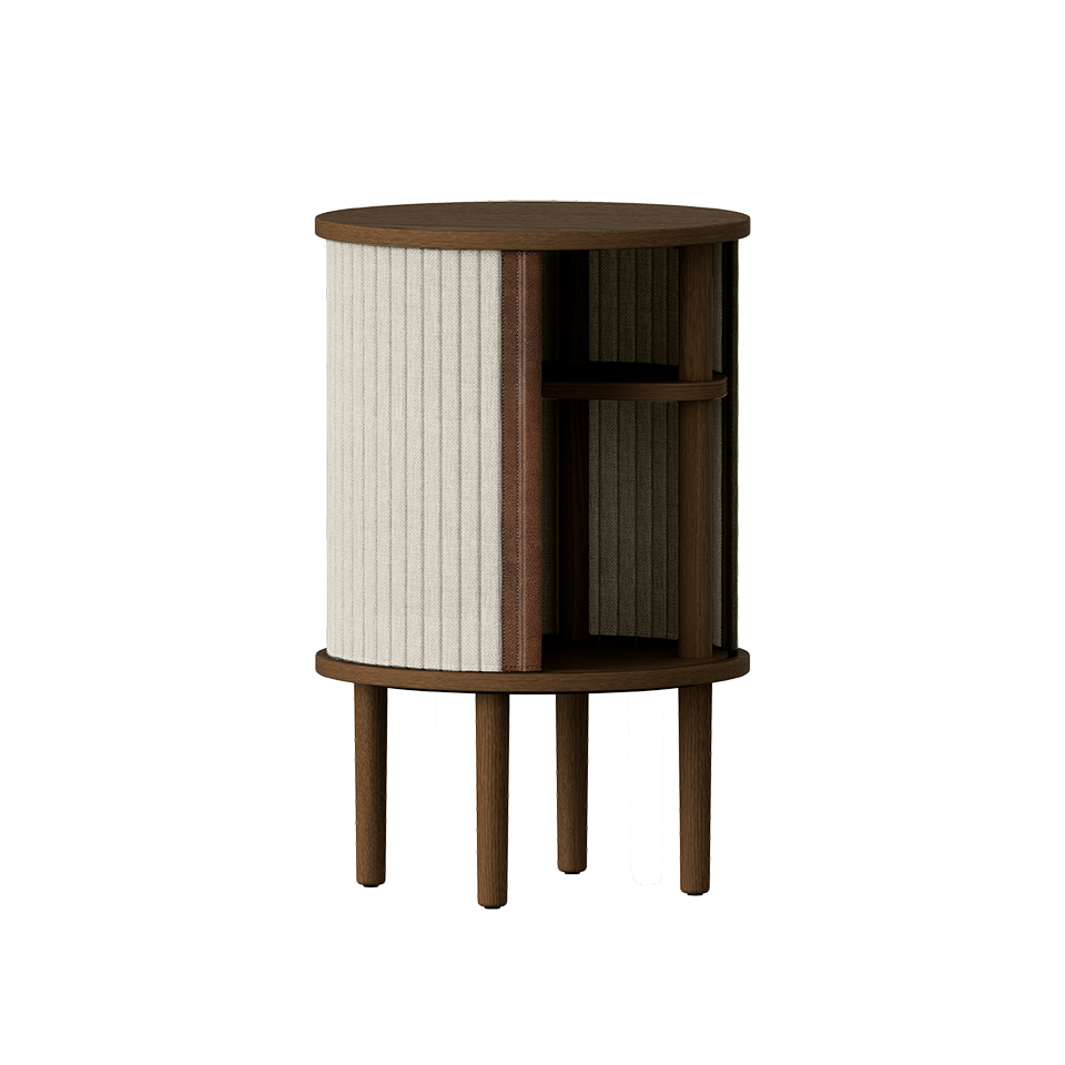 Umage 5803C708-02 Audacious Side Table in Dark Oak with White Sands doors
