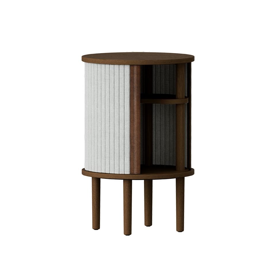 Umage 5803C708-03 Audacious Side Table in Dark Oak with Sterling doors