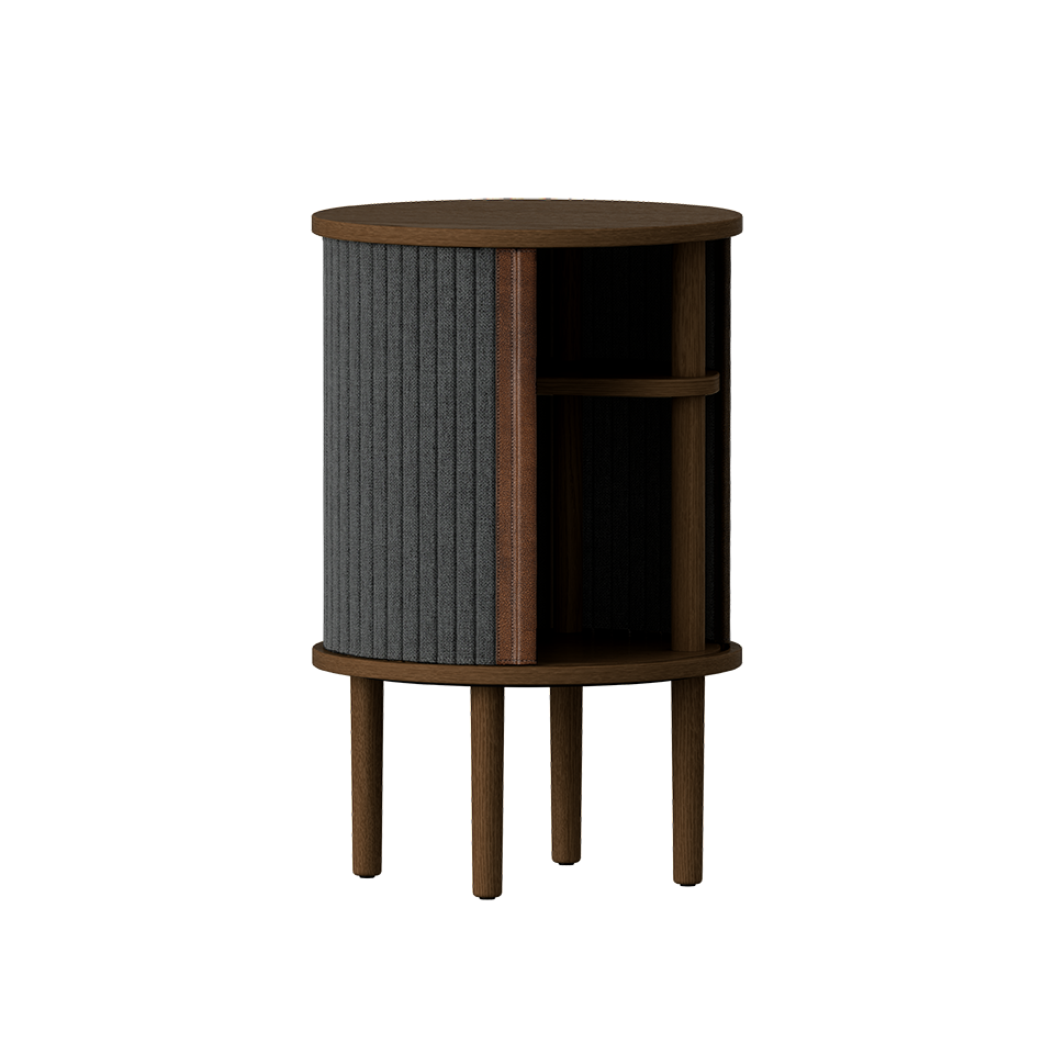 Umage 5803C708-04 Audacious Side Table in Dark Oak with Shadow doors