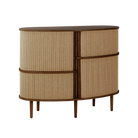 Umage 5804C726-01 Audacious Highboard en chêne foncé avec portes brun sucre