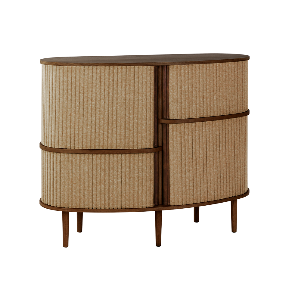 Umage 5804C726-01 Audacious Highboard en chêne foncé avec portes brun sucre