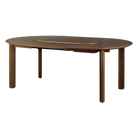 Umage 5857C5857-1 Comfort Circle Dining Table with extension in Dark Oak / Rippled