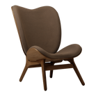 Umage 5872C704-10 A Conversation Piece Lounge Chair Tall in Dark Oak with Mocca