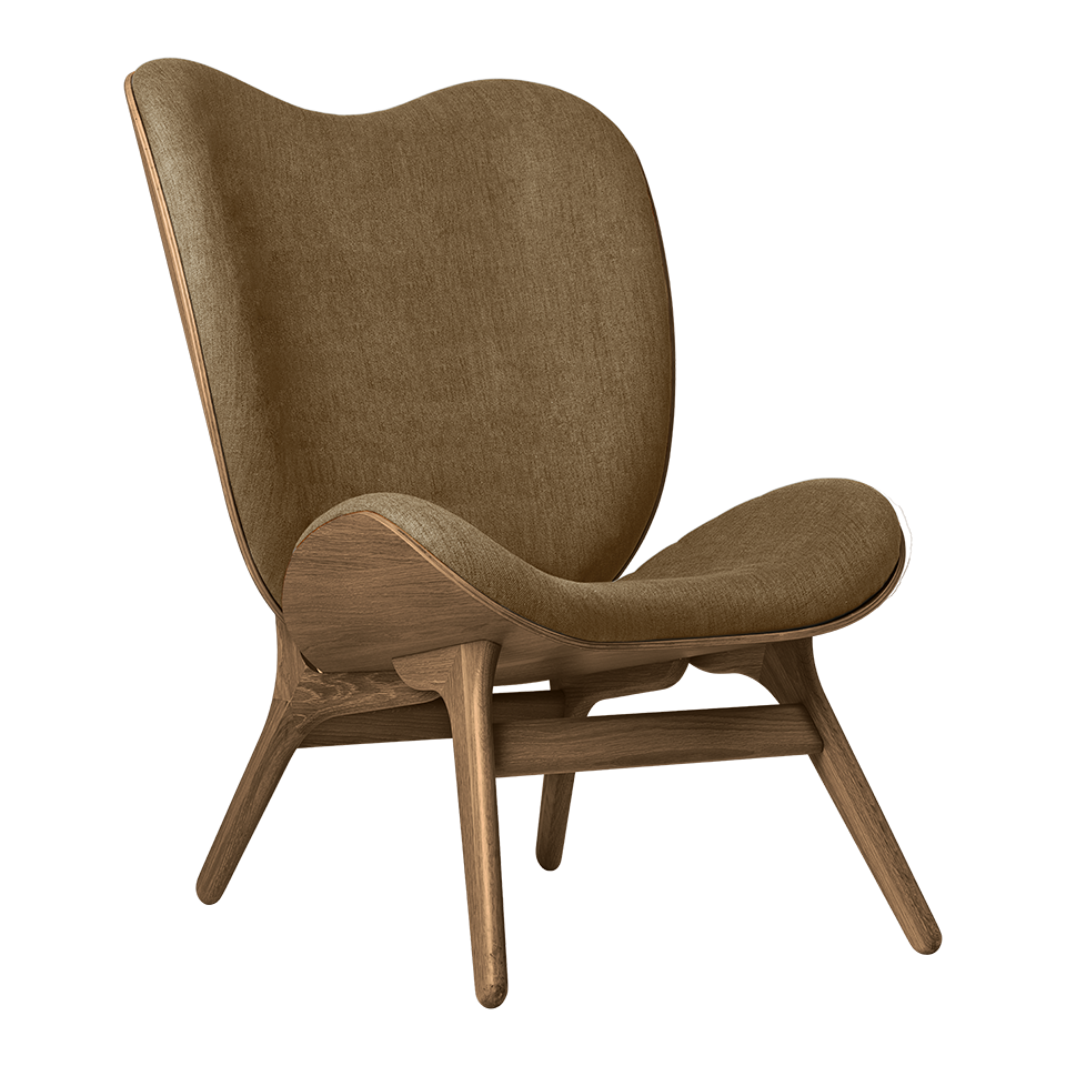 Umage 5872C704-01 A Conversation Piece Lounge Chair Tall in Dark Oak with Sugar Brown