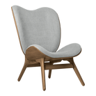 Umage 5872C704-03 A Conversation Piece Lounge Chair Tall in Dark Oak with Sterling