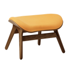 Umage 5873C703-06 A Conversation Piece Ottoman in Dark Oak with Tangerine