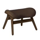 Umage 5873C5573-7 A Conversation Piece Ottoman in Dark Oak with Teddy Brown