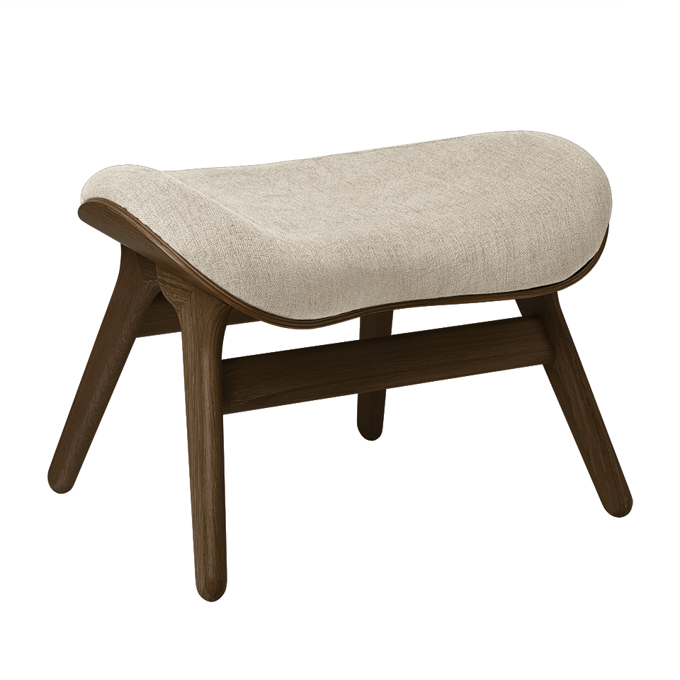 Umage 5873C703-02 A Conversation Piece Ottoman in Dark Oak with White Sands