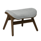 Umage 5873C703-03 A Conversation Piece Ottoman in Dark Oak with Sterling