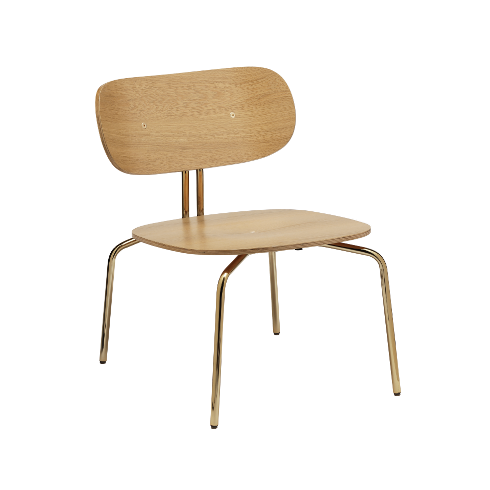 Umage 5917-1 Fauteuil lounge Curious avec pieds en laiton, sans coussin