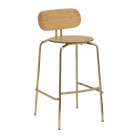 Tabouret de bar Umage 5918-1 Curious avec pieds en laiton, sans coussin
