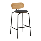 Tabouret de bar Umage 5918-3C719-04 Curious, pieds noirs et coussin Shadow