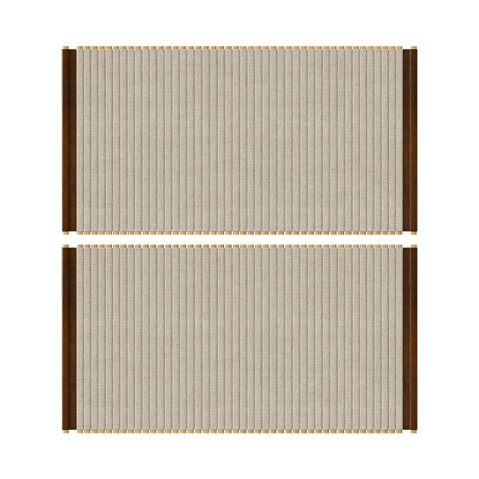 Umage 706-02 Audacious Tambour Doors for Cabinet in White Sands
