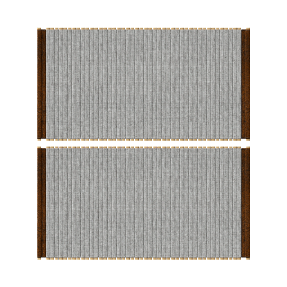 Umage 706-03 Audacious Tambour Doors for Cabinet in Sterling