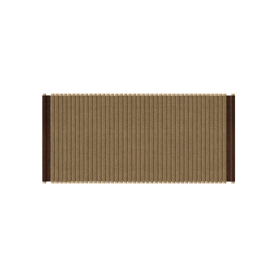 Umage 708-01 Audacious Tambour Doors for Side Table in Sugar Brown