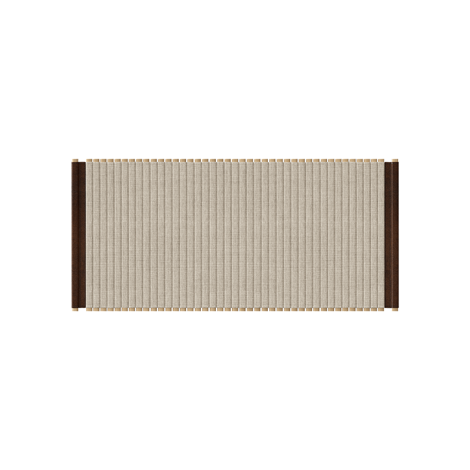 Umage 708-02 Audacious Tambour Doors for Side Table in White Sands