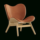 Umage 5501C5501-DS21002-NS A Conversation Piece Lounge Chair, Low in Oak and Dunes Rust