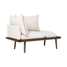 Umage 5762C723-02 Lounge Around 1.5-seater in Dark Oak with White Sands