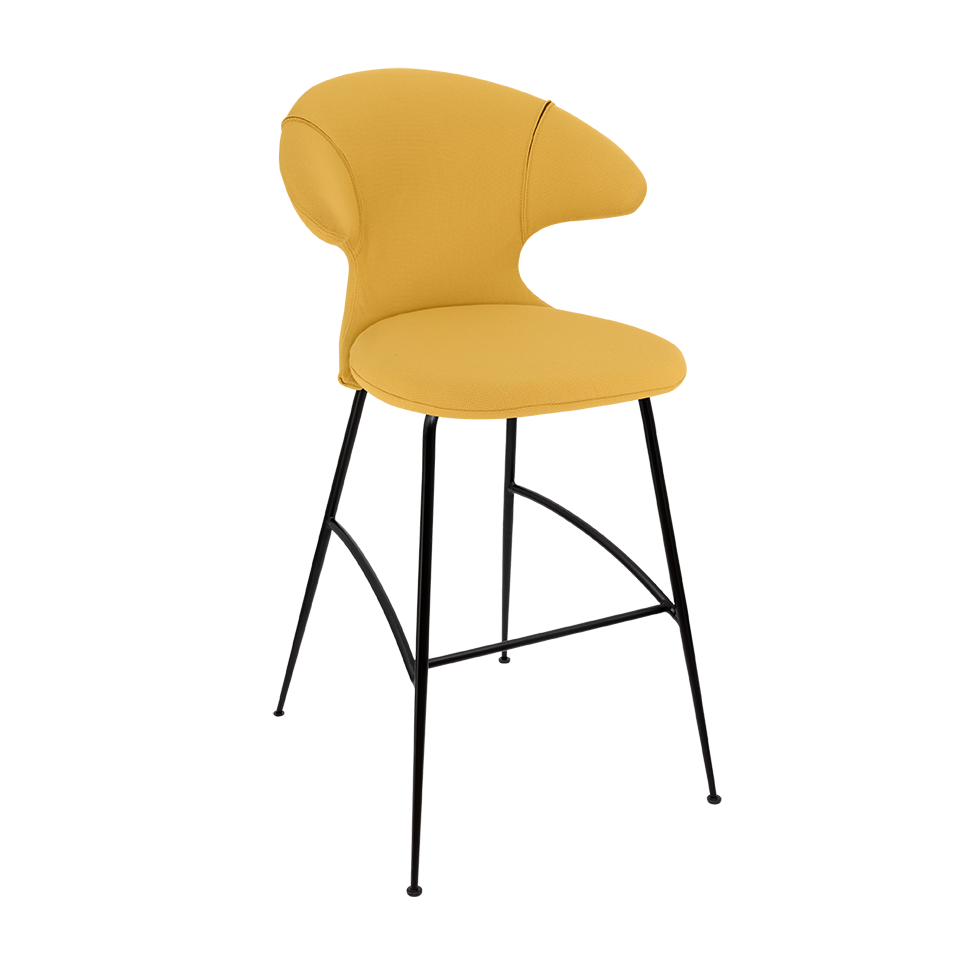 Tabouret de bar Time Flies Umage 590-09C5912-3, coloris Curry Sun/Noir