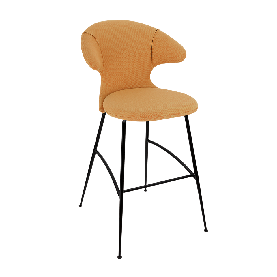 Tabouret de bar Time Flies Umage 590-06C5912-3, coloris mandarine/noir