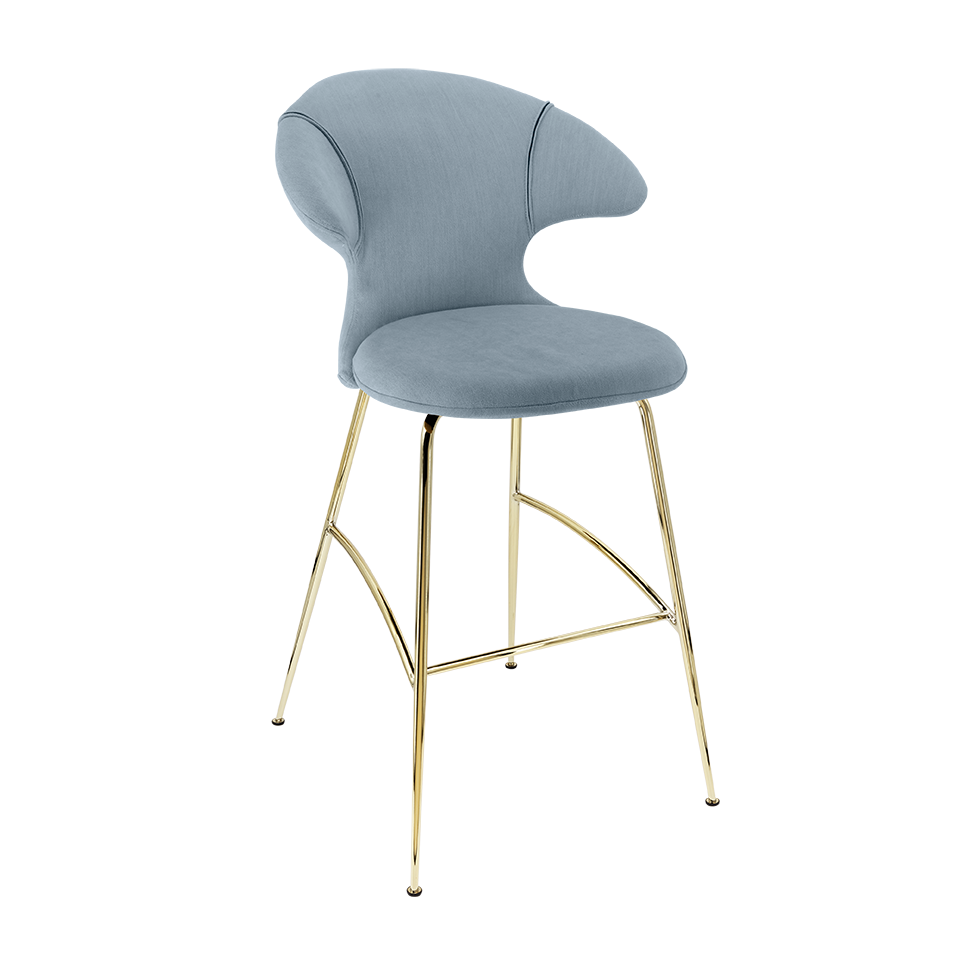 Tabouret de bar Time Flies Umage 590-14C5912-1, coloris Bright Skies / Laiton