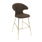Tabouret de bar Time Flies Umage 590-10C5912-1 en moka/laiton