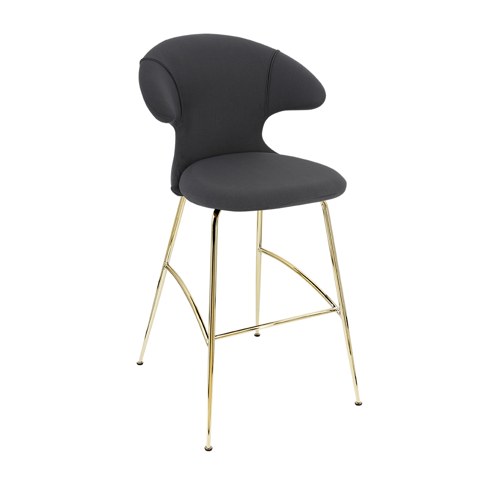 Tabouret de bar Time Flies Umage 590-04C5912-1, coloris Shadow/Laiton