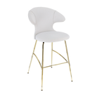 Tabouret de bar Time Flies en argent massif et laiton, référence Umage 590-03C5912-1