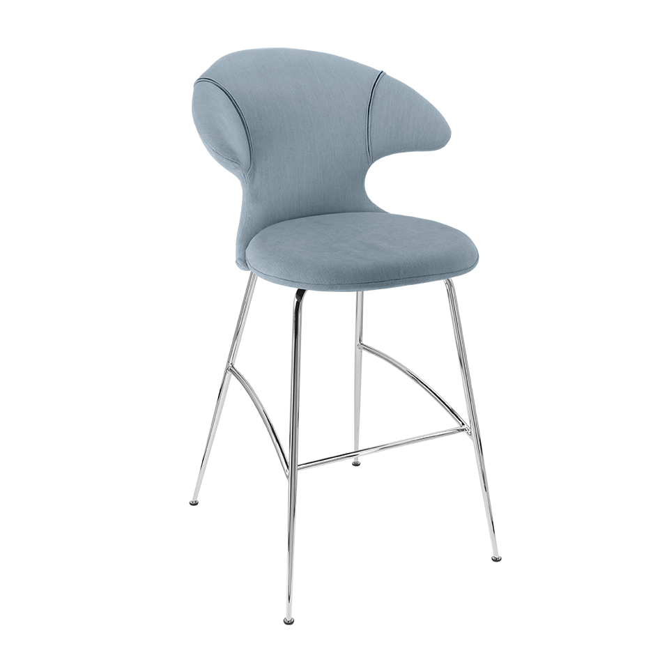 Tabouret de bar Time Flies Umage 590-14C5912-2, coloris Bright Skies/Chrome
